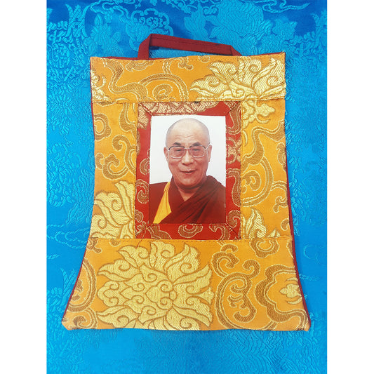 Dalai Lama Mini Thangka,  5.5" x 7.5" (Various Colors)
