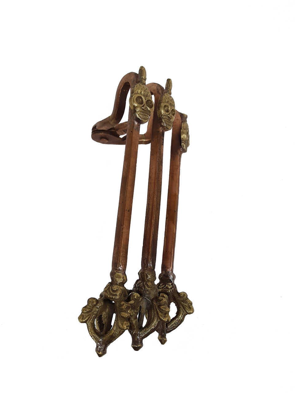 Brass Kapala Stand w/ Dorje