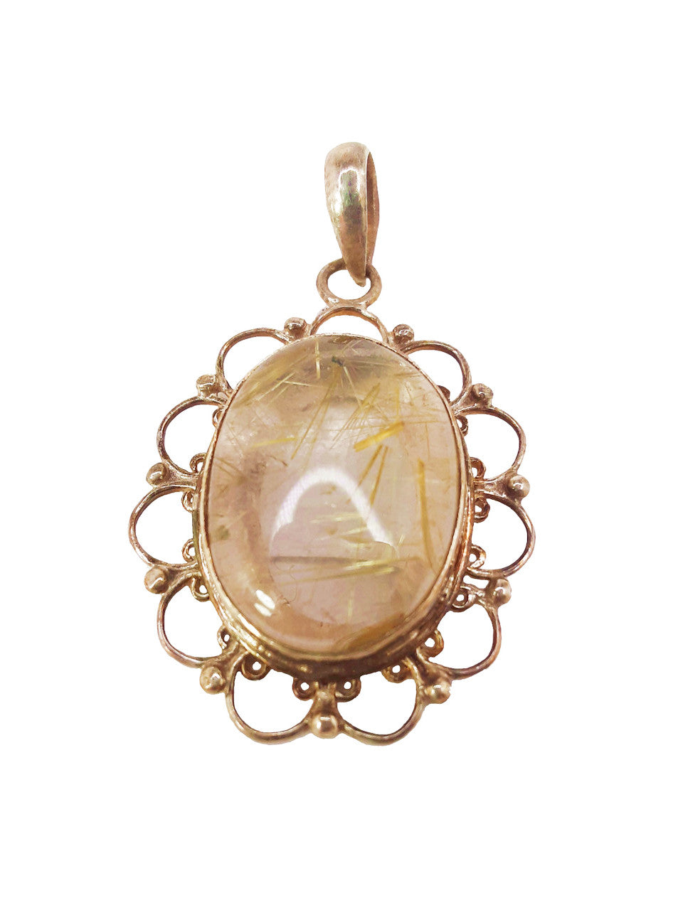 Rutilated Quartz Pendant