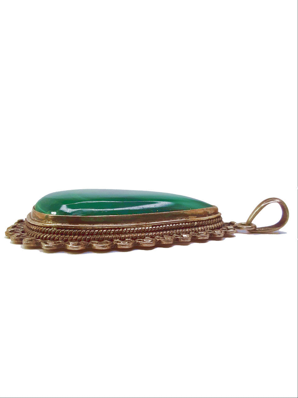 Malachite Teardrop Pendant