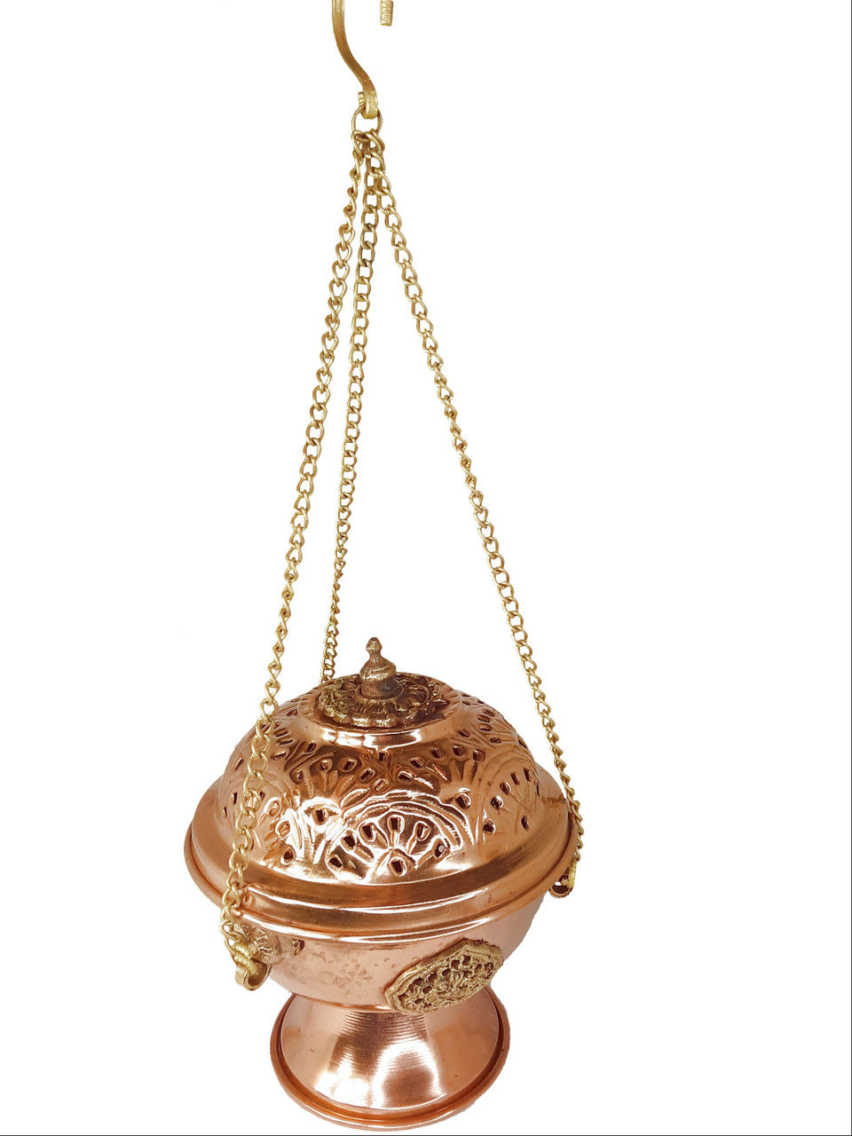 Copper Incense Censer, 5"