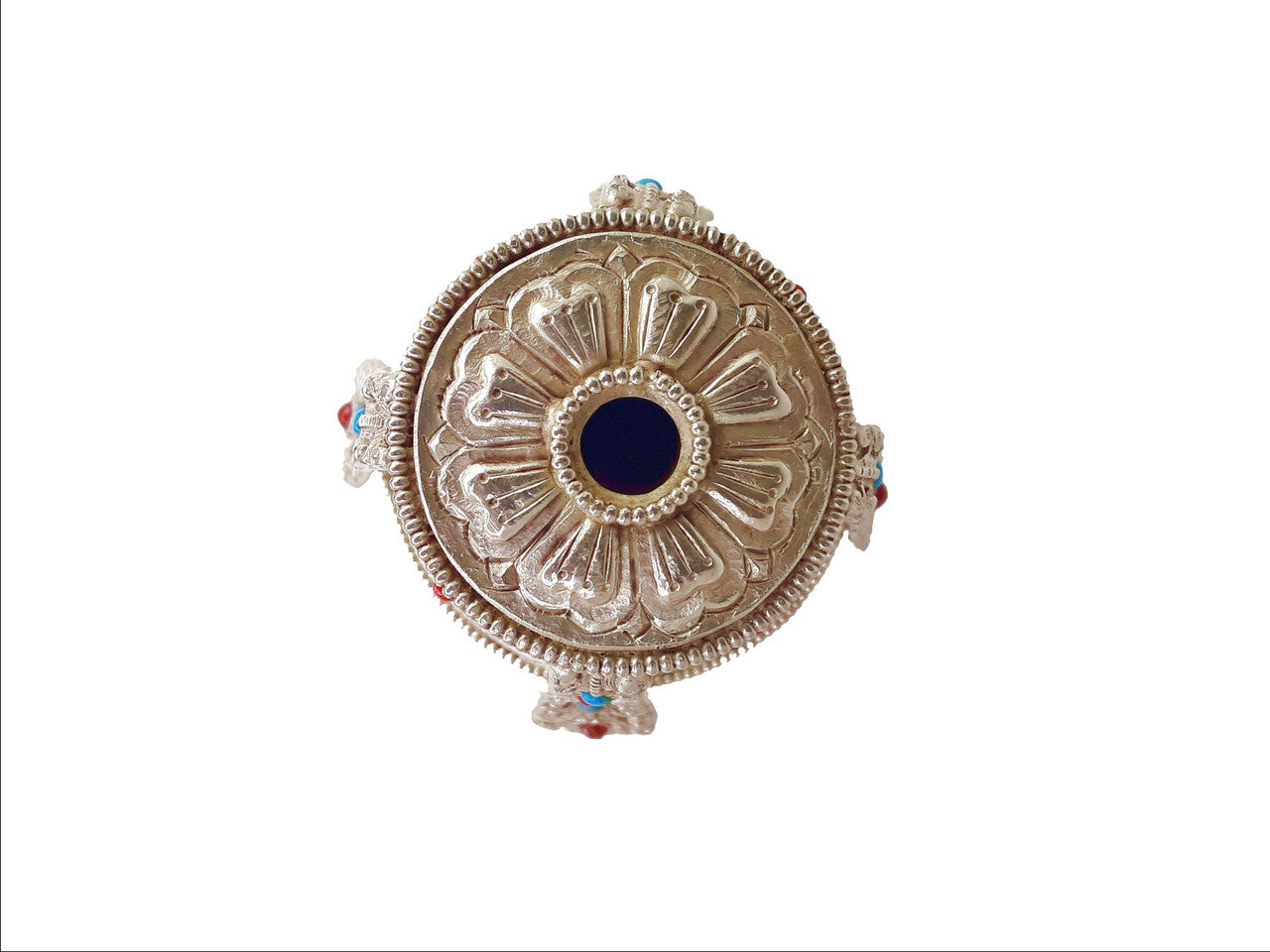 Tsebum (Long Life Vase), Silver-Plated Copper