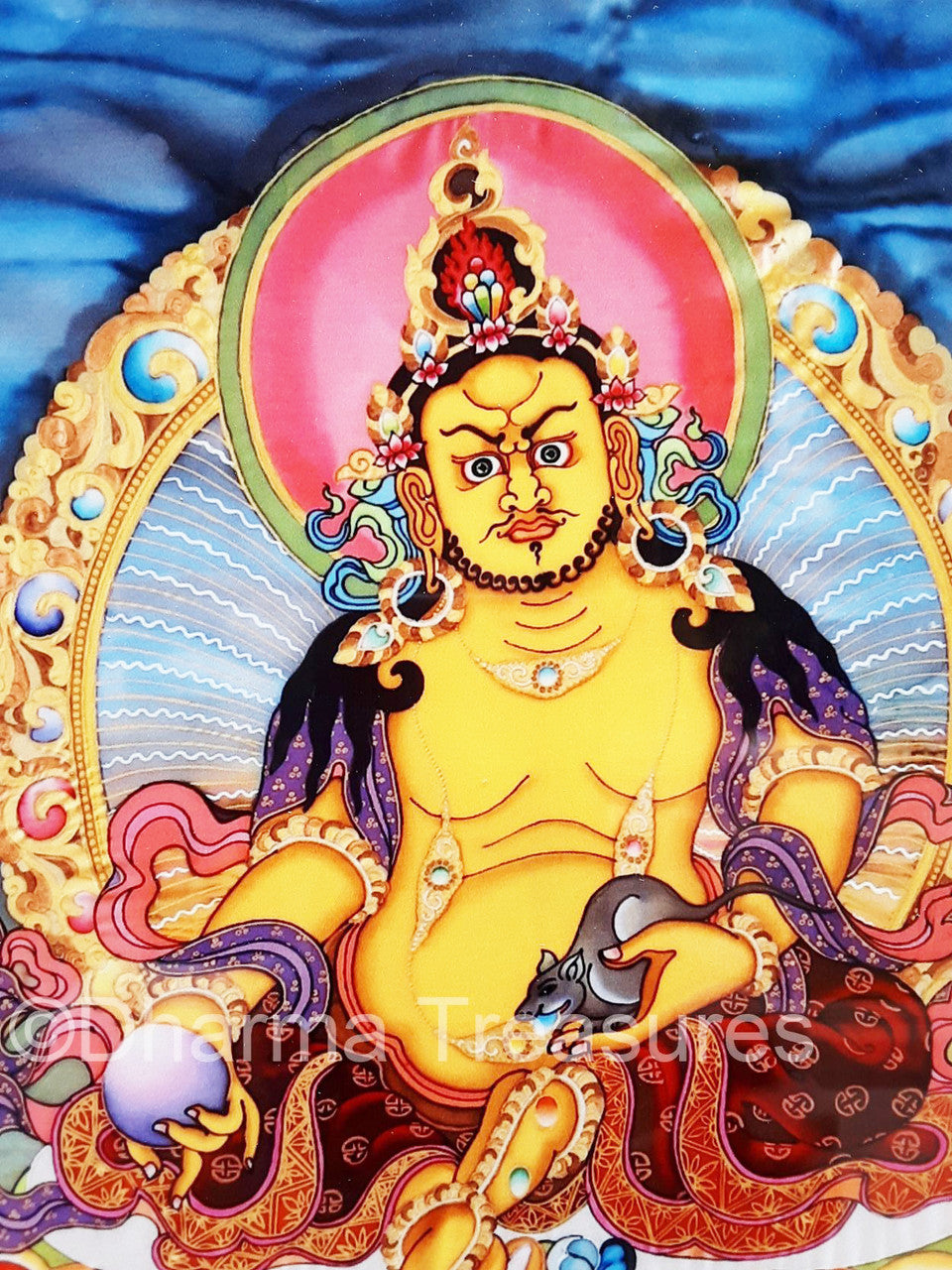 Dzambhala Metal Print 8x10 by Neljorma Tendron