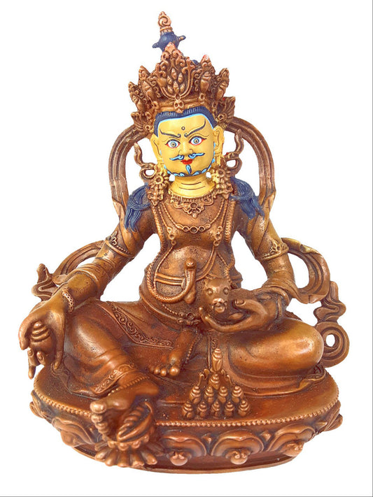 Dzambhala Statue Copper-Oxidized