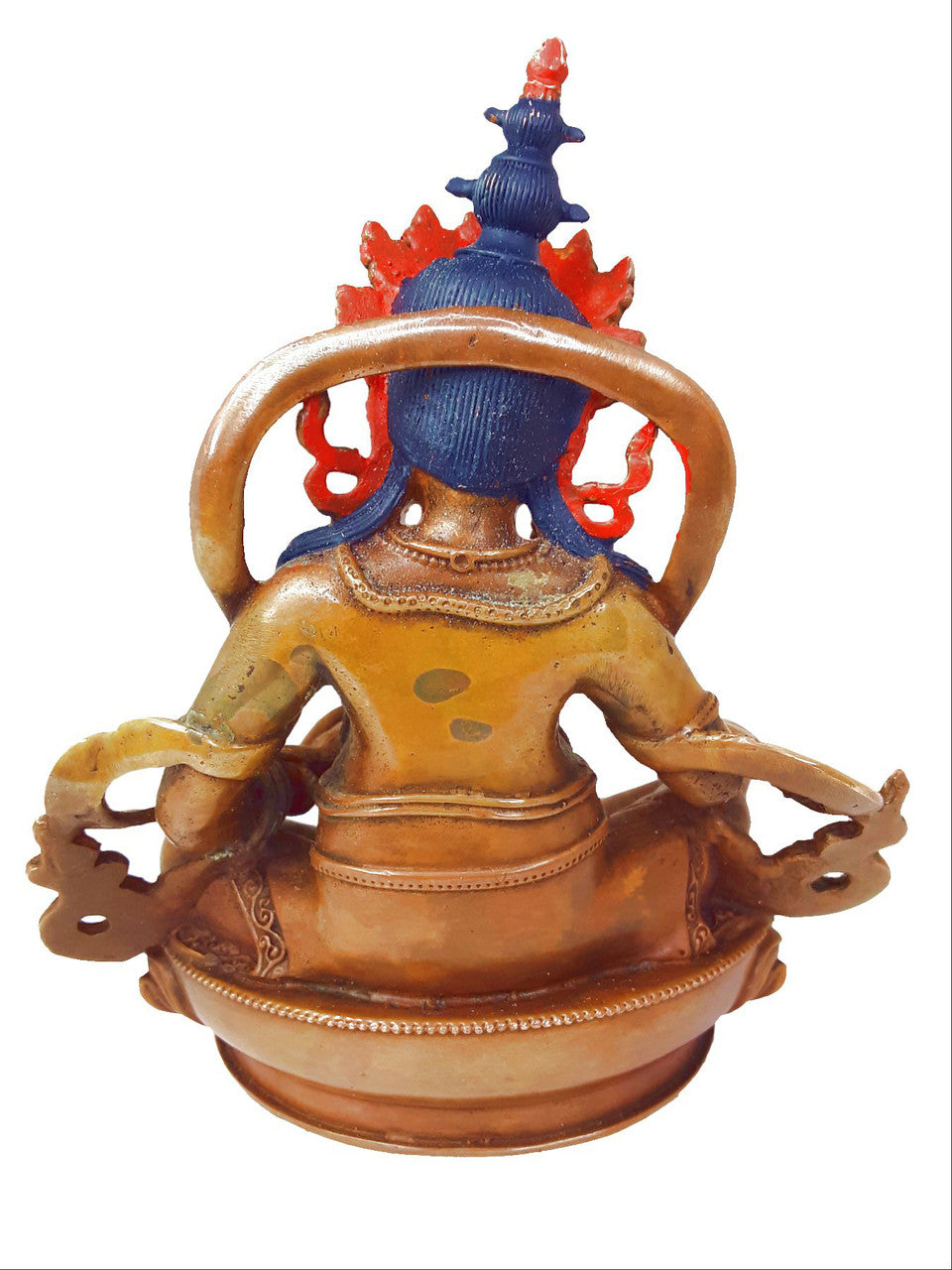 Dzambhala Statue Copper-Oxidized