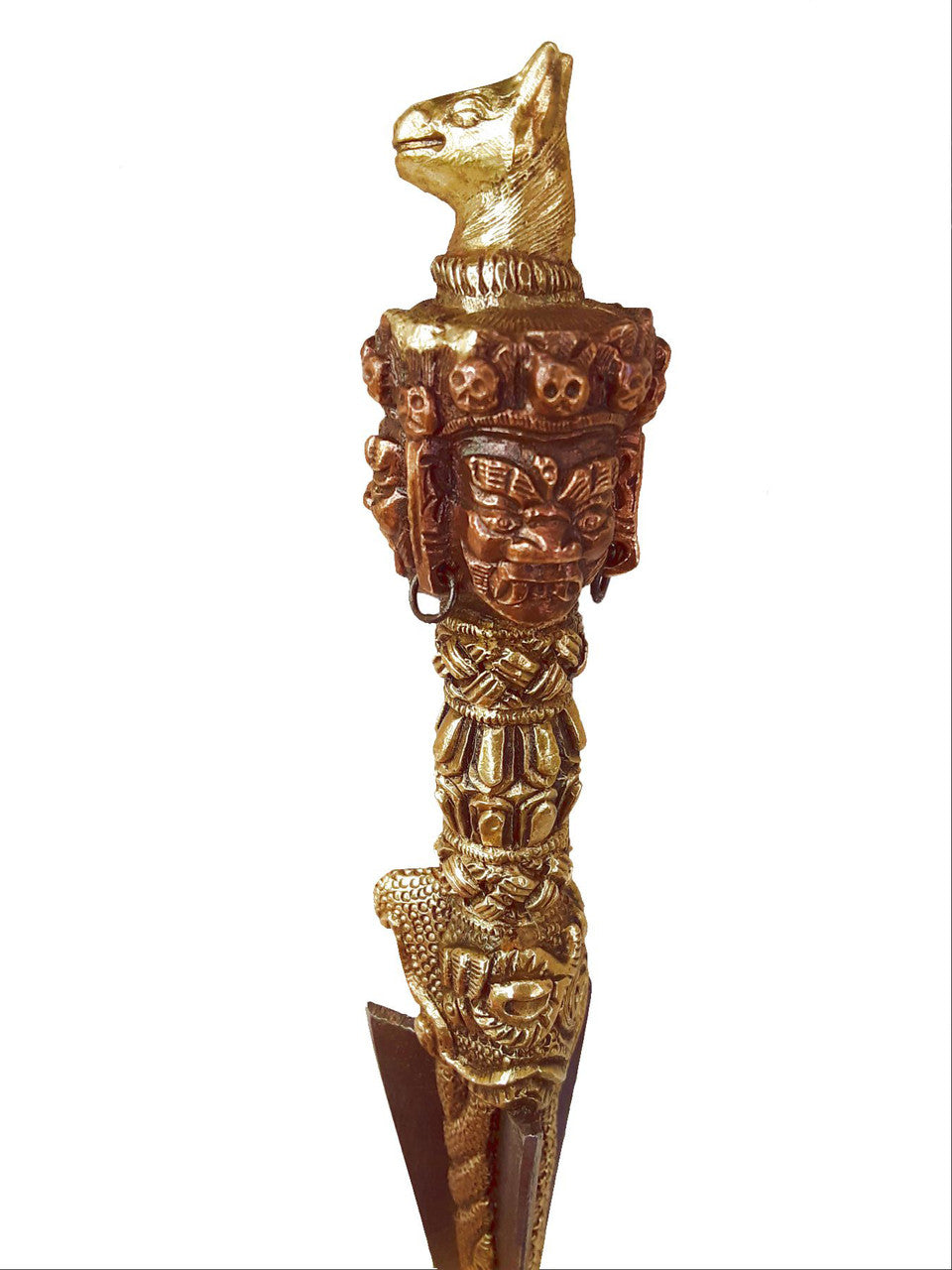 3 Metal Hayagriva Phurba,  7.5"