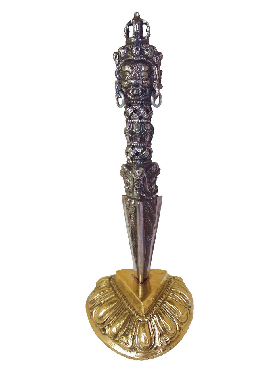 Iron Vajratop Phurba, 5.5"