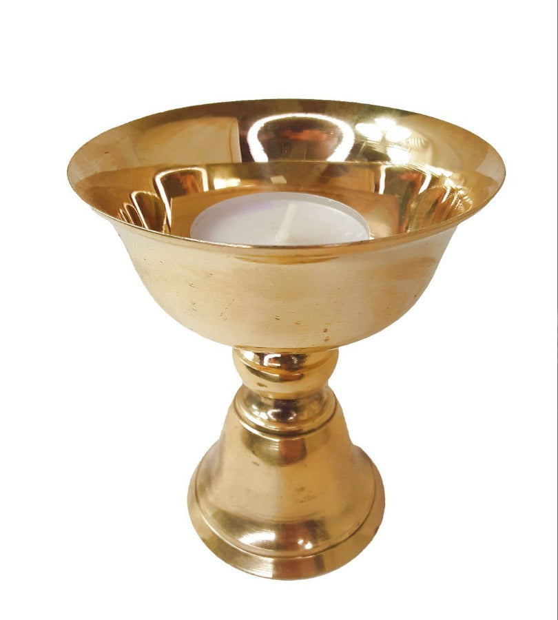 Brass Butter Lamp, 3.25"