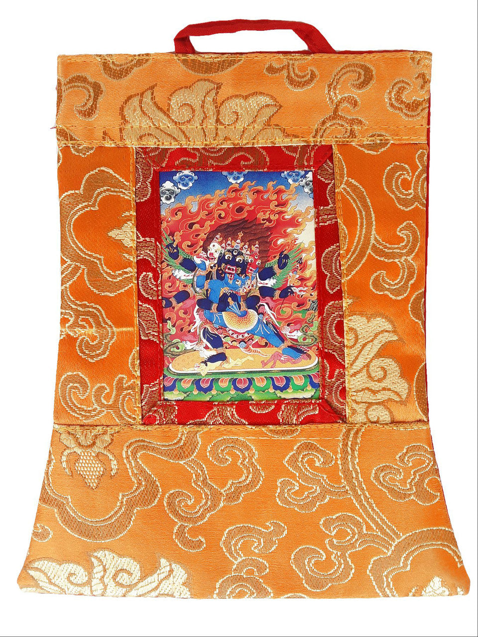 Vajrakilaya Mini Thangka, 5.5" x 7.5"