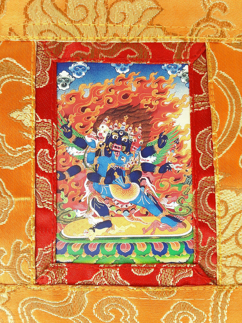 Vajrakilaya Mini Thangka, 5.5" x 7.5"