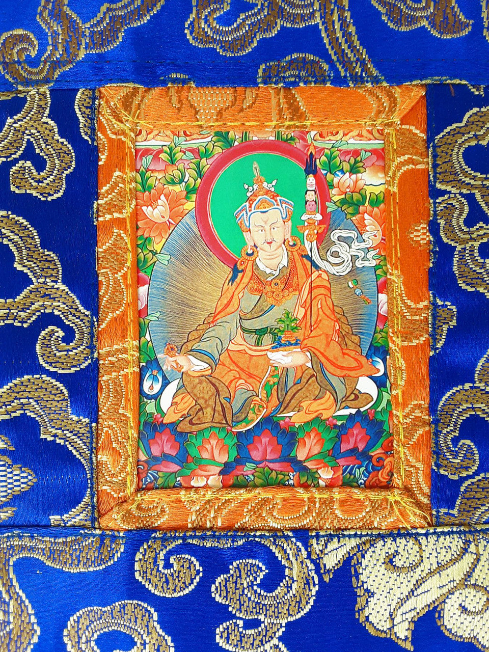 Guru Rinpoche Mini Thangka, 5.5" x 7.5"