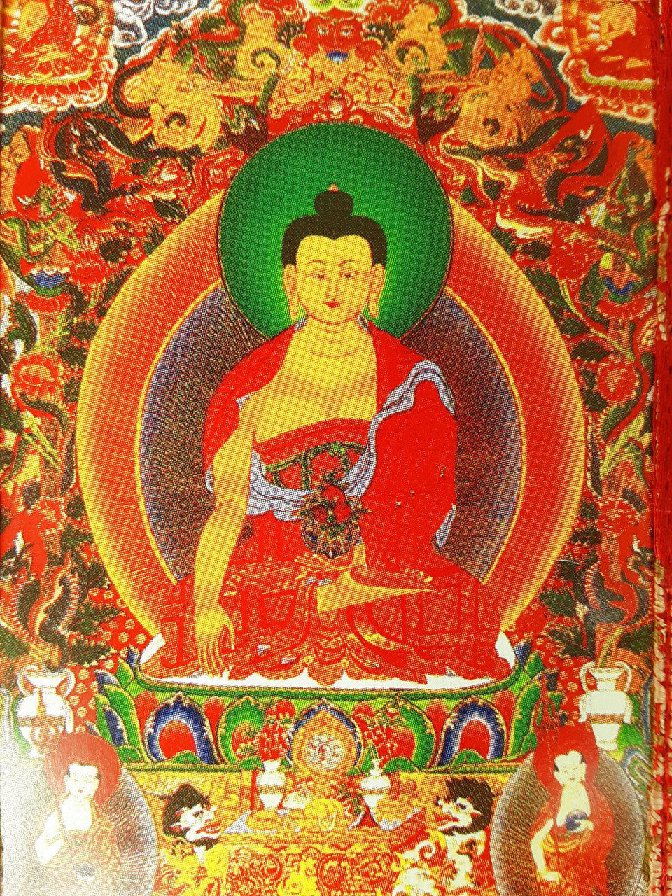 Shakyamuni Mini Thangka,  5.5" x 7.5" (Various Colors)