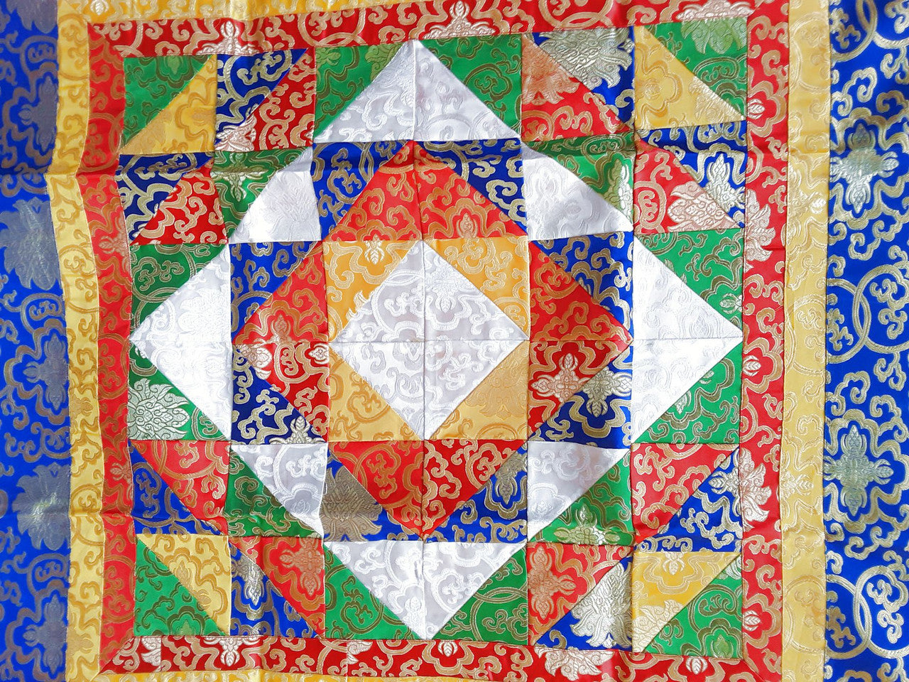 Patchwork Brocade,  39"x39"