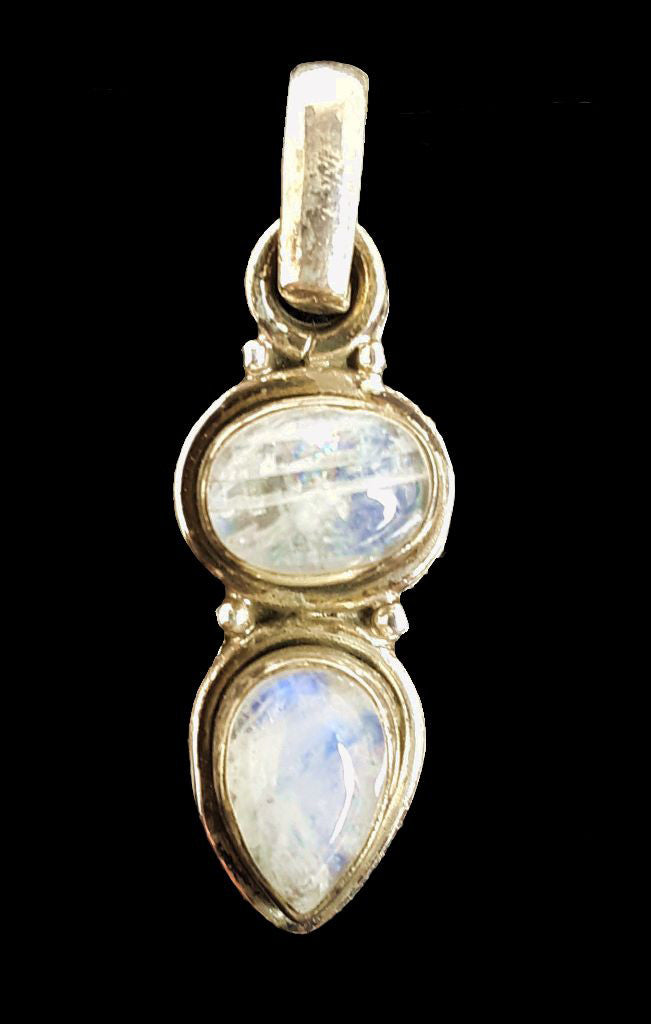 Moonstone Oval & Teardrop Pendant