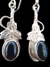 Silver Onyx Earrings