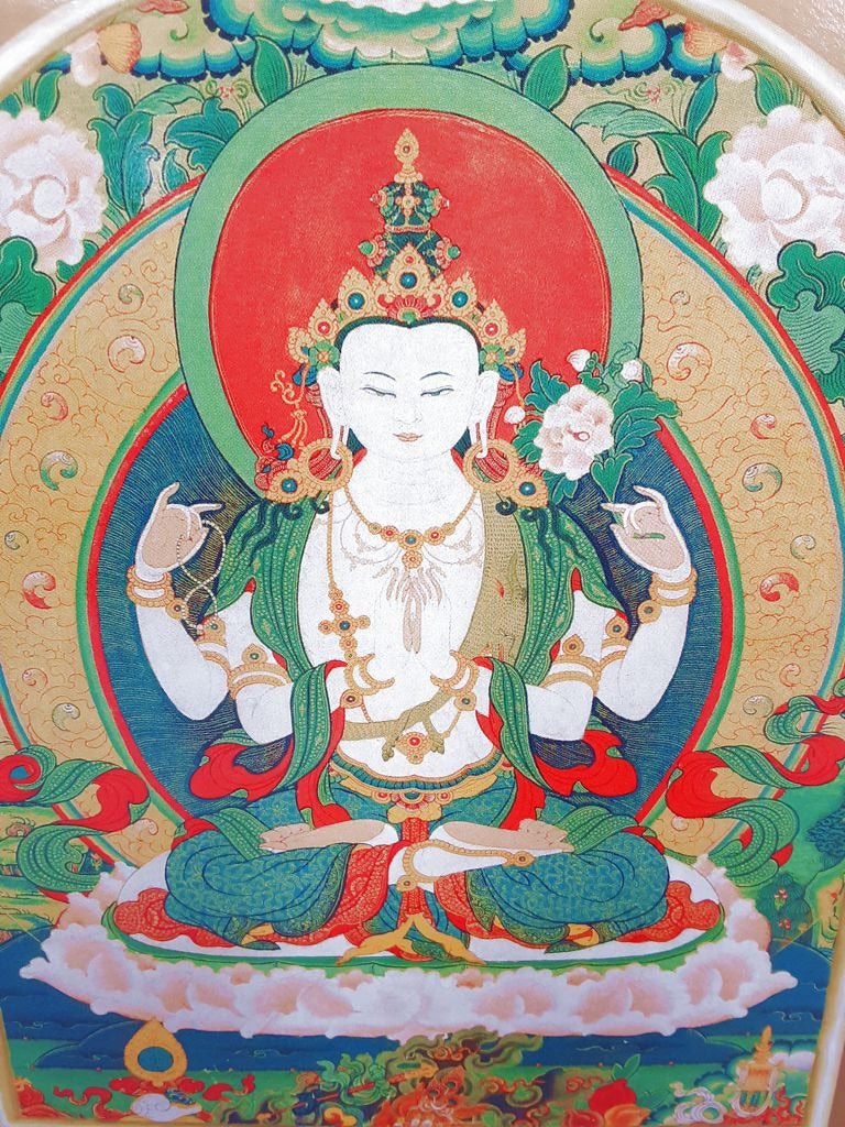 Avalokiteshvara (Chenrezig) - Traveling Altar Card