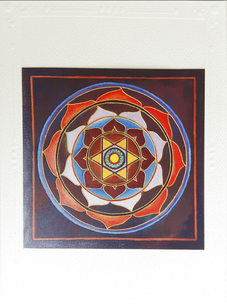 First Nature Star Mandala Card