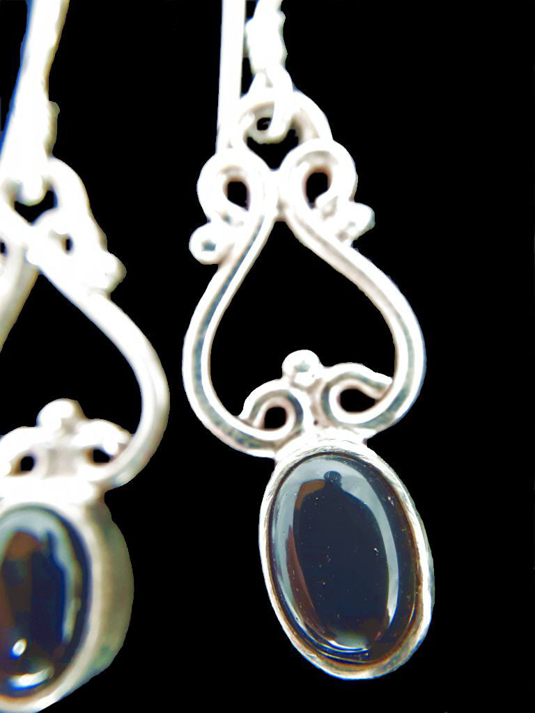 Blackstar Silver Earrings