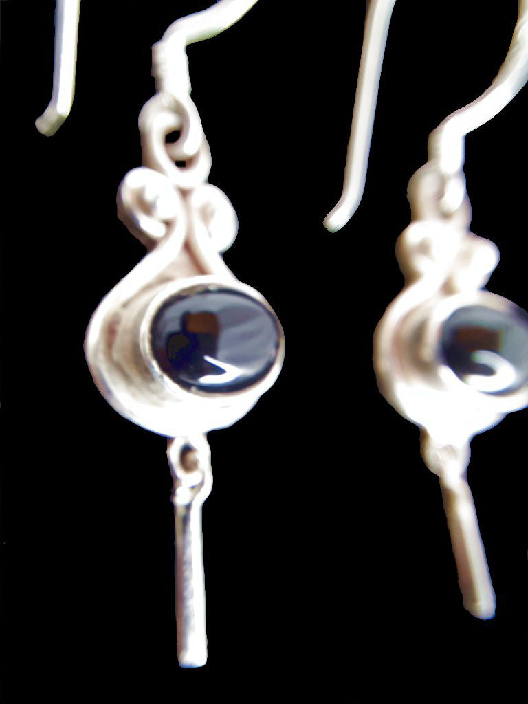 Blackstar Silver Earrings