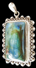 Labradorite Rectangle Pendant