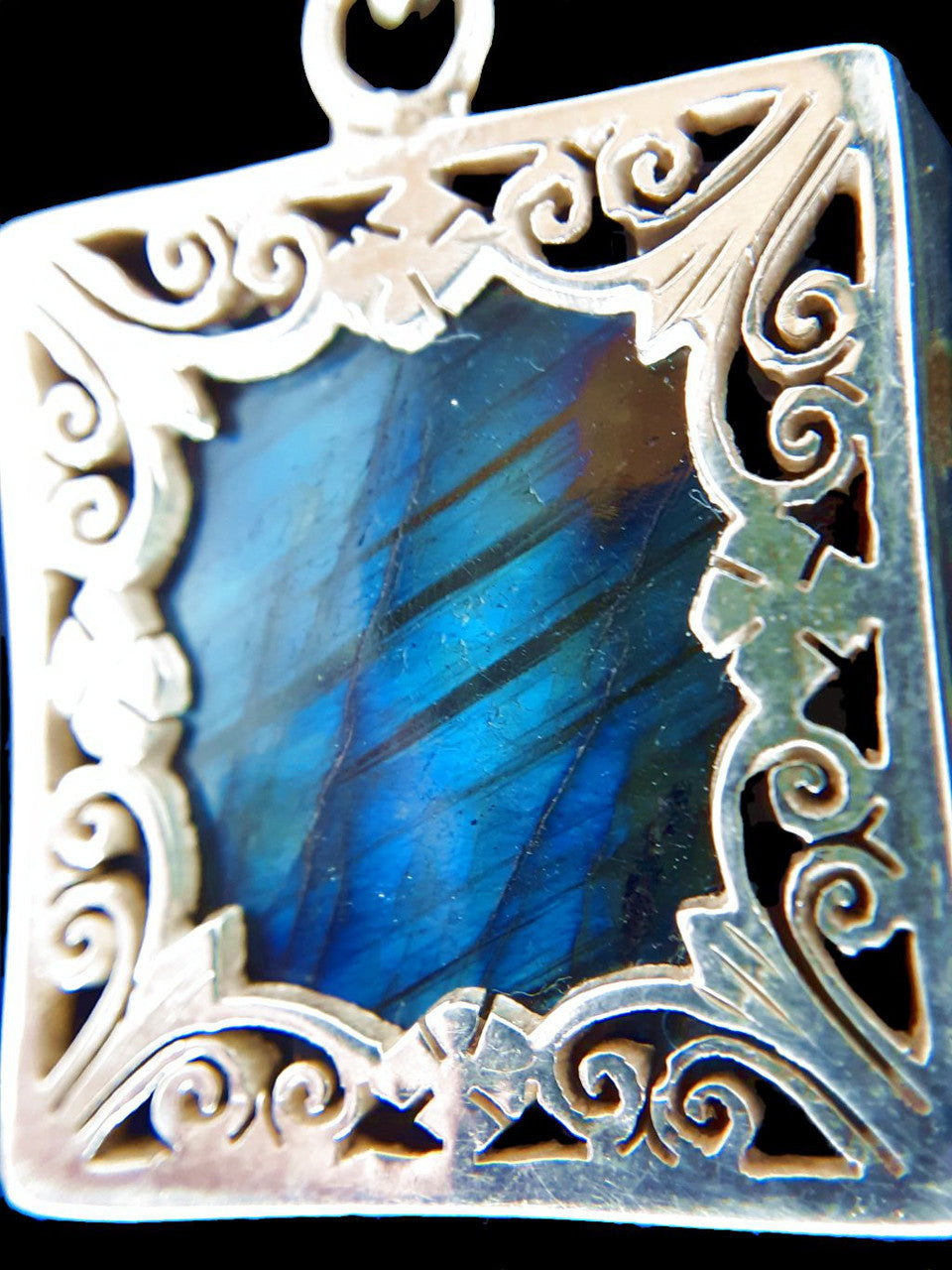 Labradorite Square  Pendant