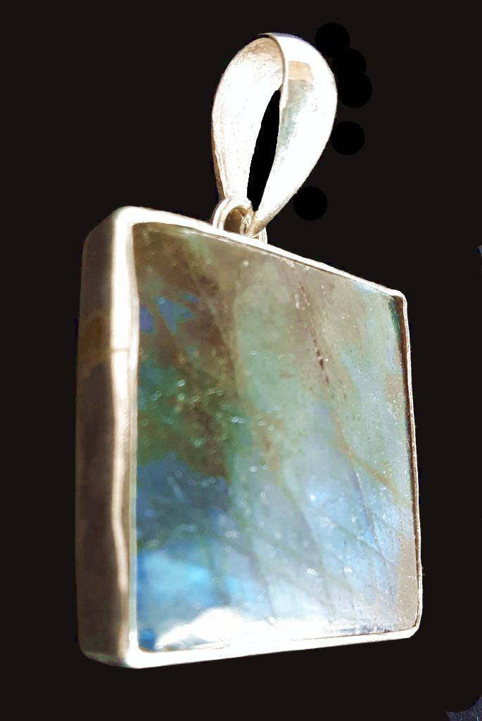 Labradorite Square  Pendant