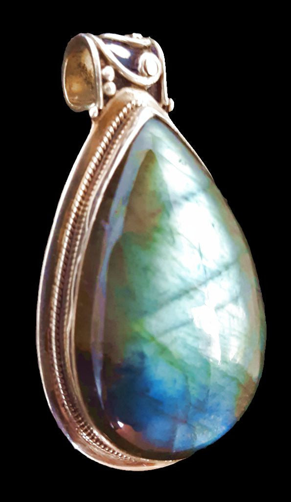 Labradorite Teardrop Pendant