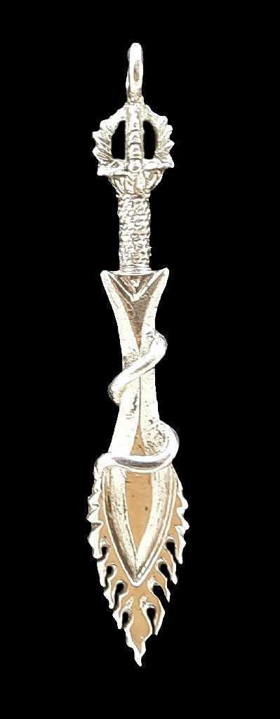 Silver Wisdom Sword Pendant by Natsog Dorje