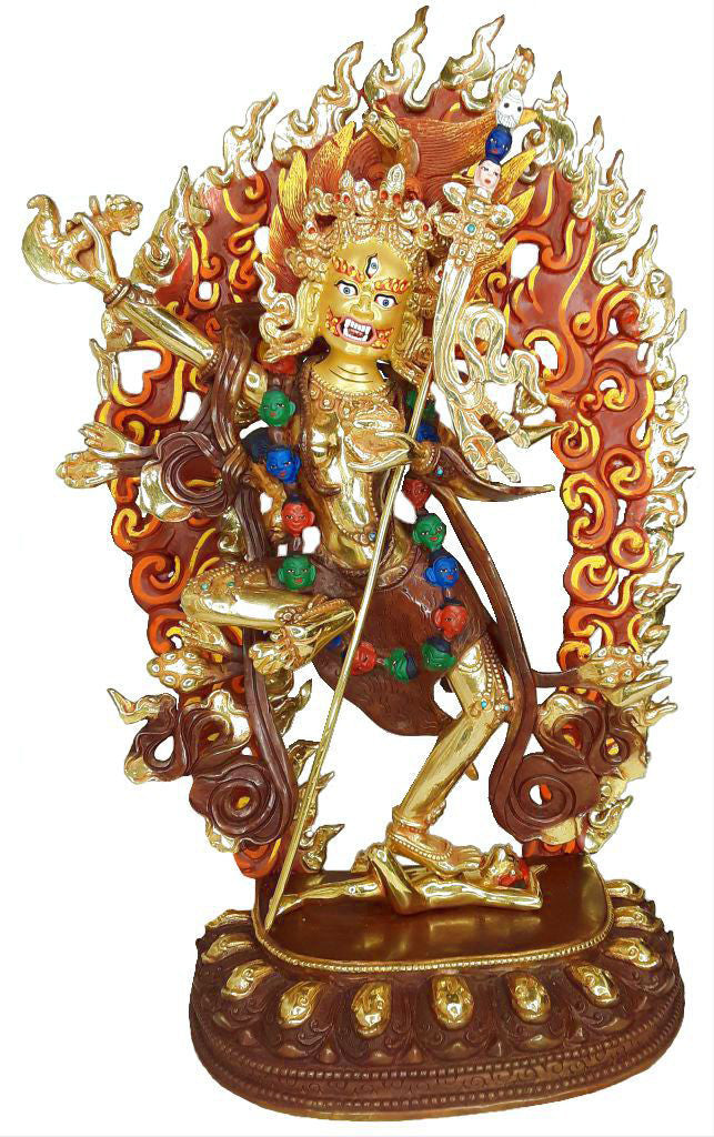 Troma Nagmo Statue, Gold Plated & Hand Painted, 14.75"