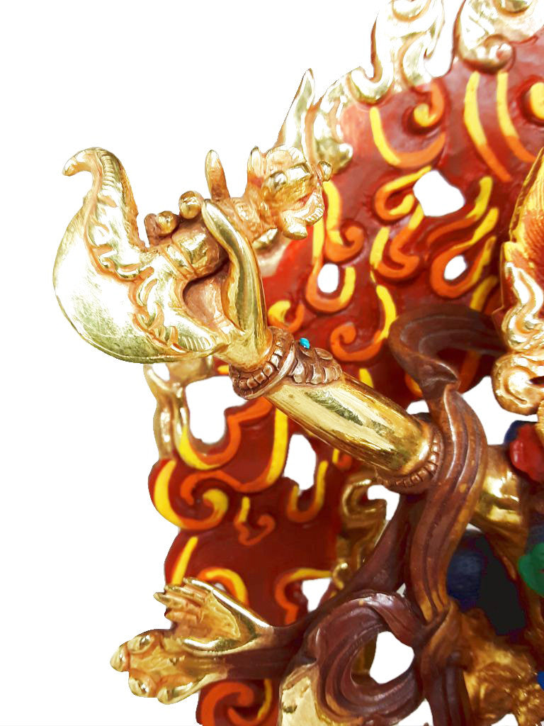Troma Nagmo Statue, Gold Plated & Hand Painted, 14.75"