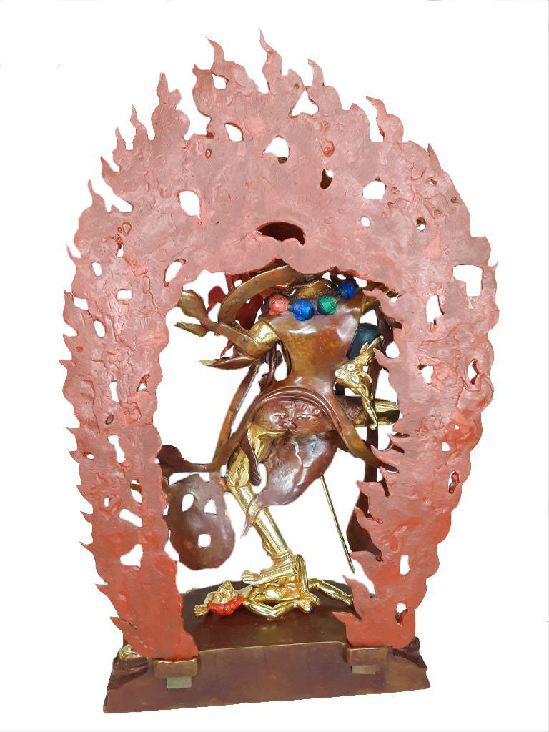 Troma Nagmo Statue, Gold Plated & Hand Painted, 14.75"