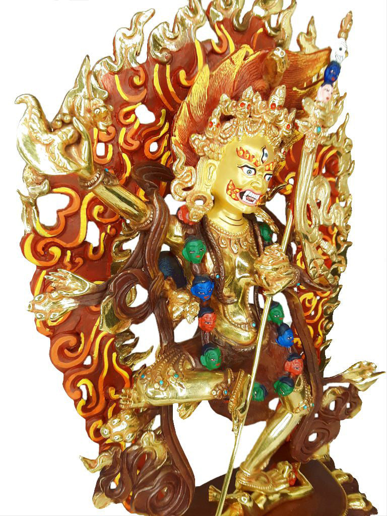 Troma Nagmo Statue, Gold Plated & Hand Painted, 14.75"