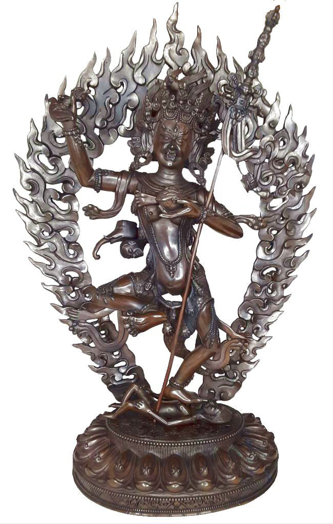 Troma Nagmo Statue, Oxidized Copper, 14.5"