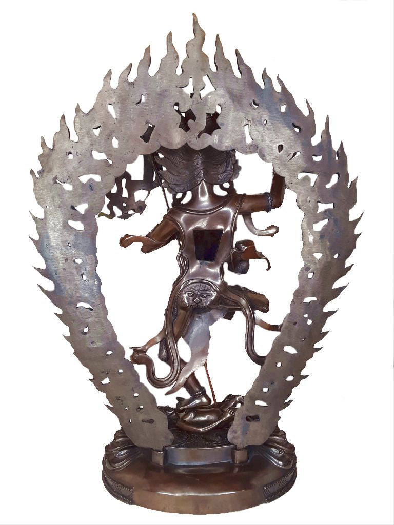 Troma Nagmo Statue, Oxidized Copper, 14.5"