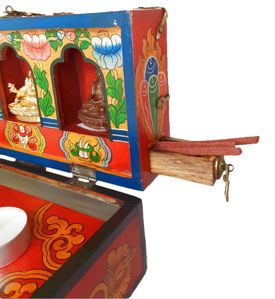 Traveling Wooden Shrine Box