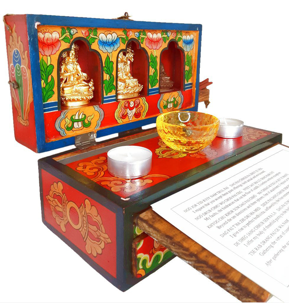 Traveling Wooden Shrine Box