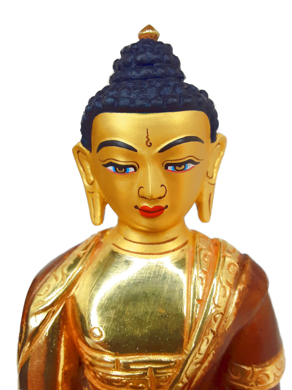 Amitabha Statue Gold-Plated, 5.5"