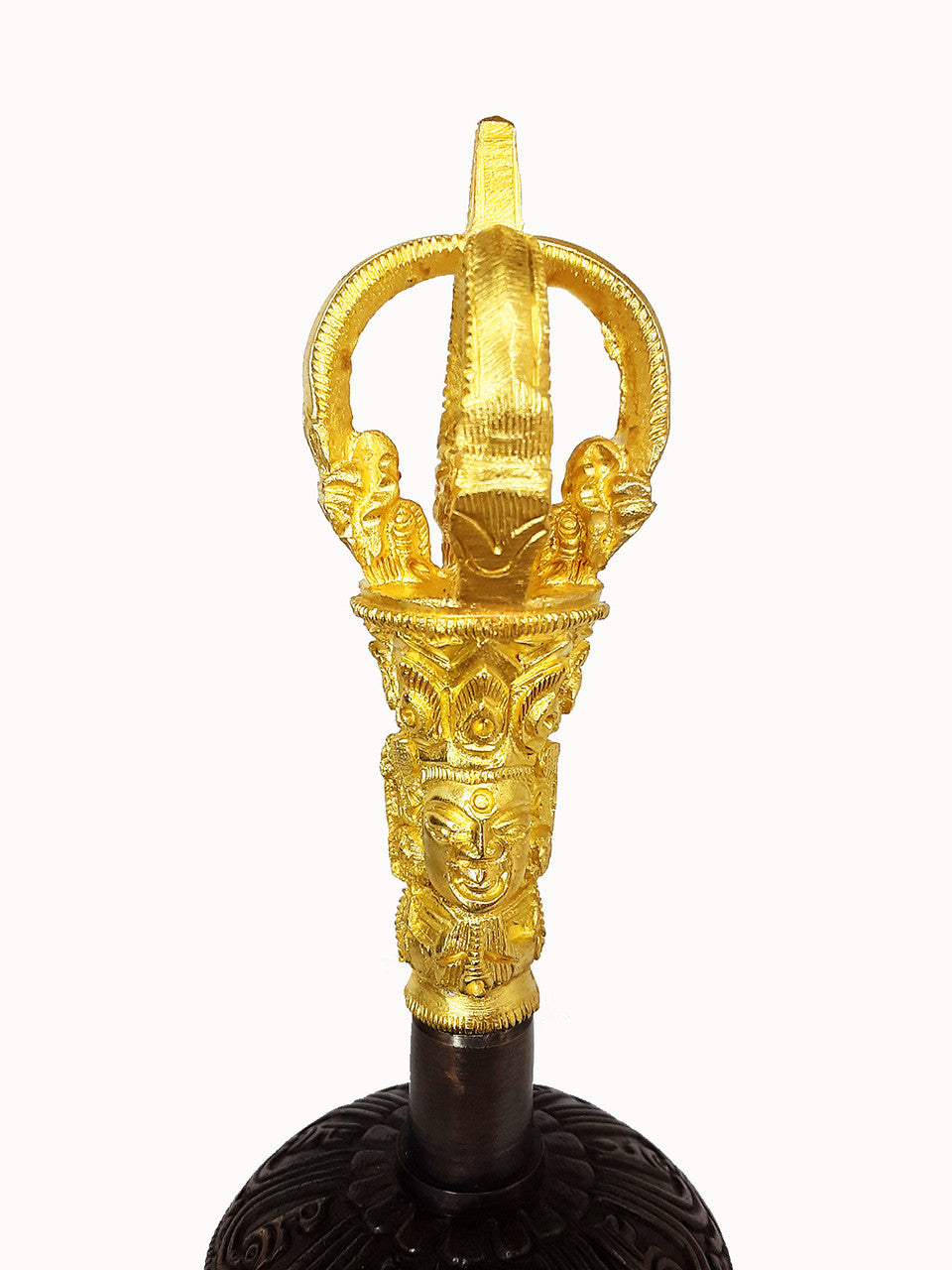 Bell & Dorje w/ Case, 5 prong 7" (dark color bell)