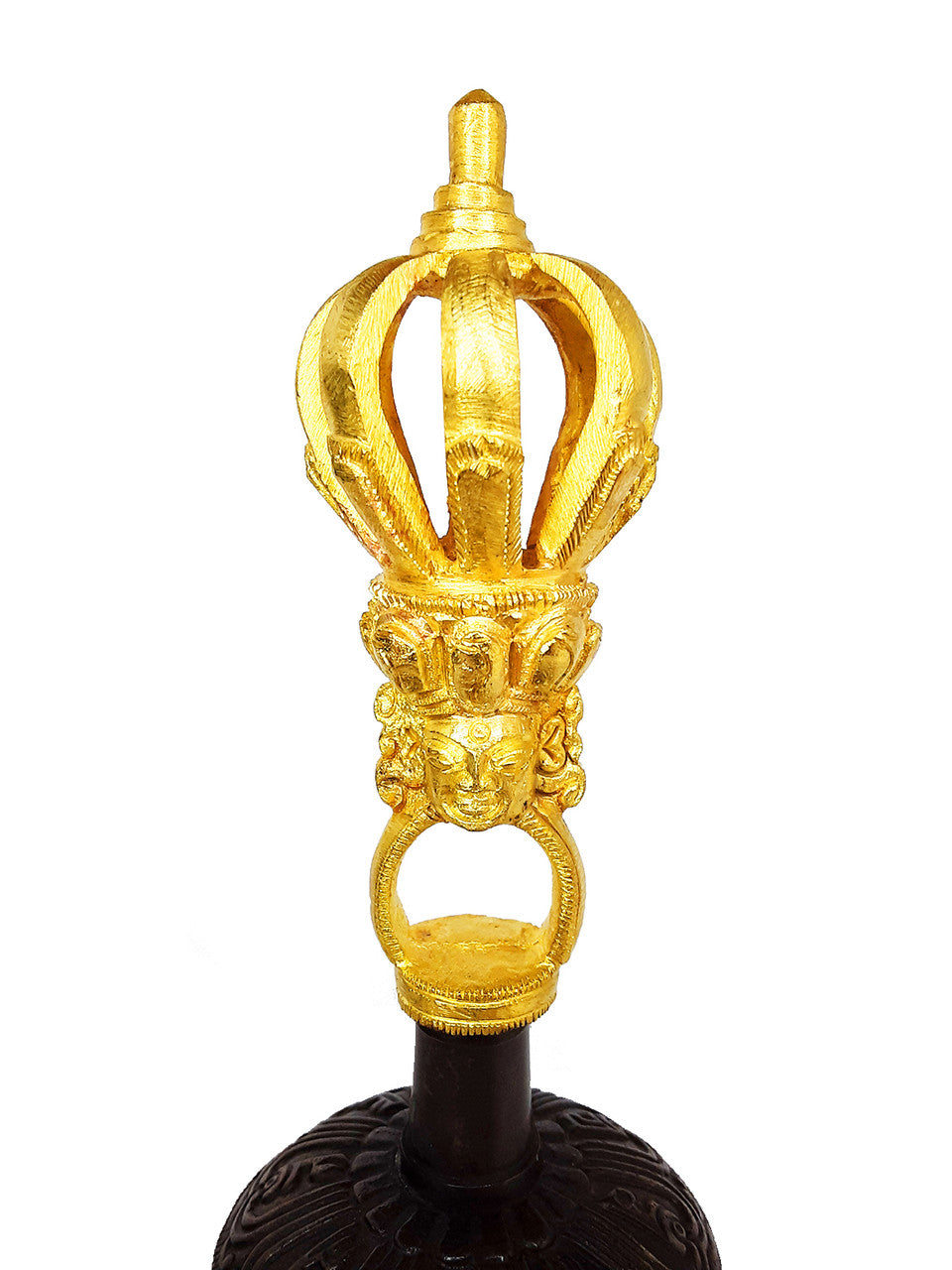 Bell & Dorje w/ Case, 9 prong 7" (dark color bell)