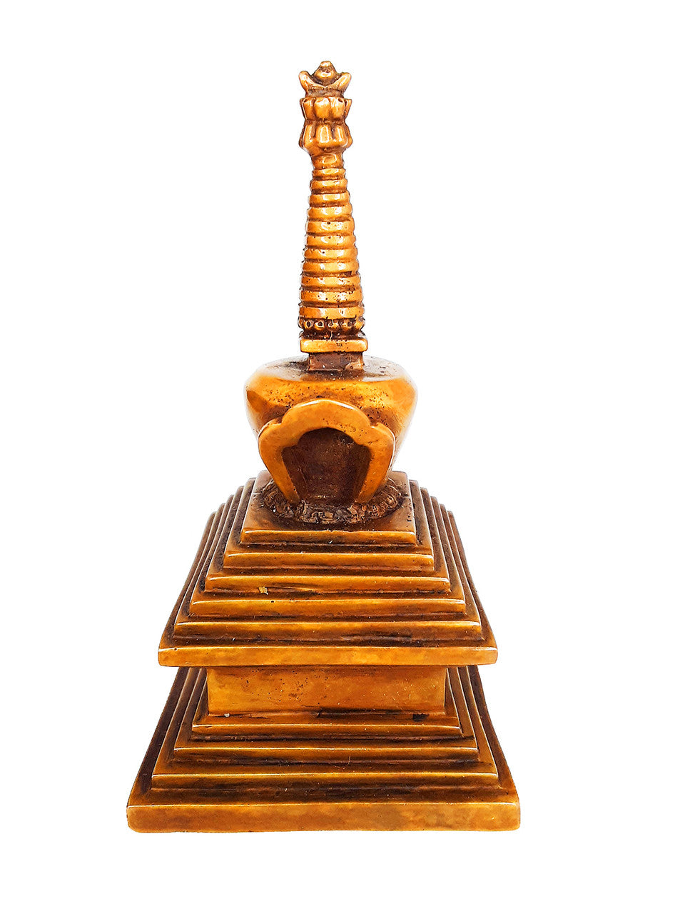 Copper Oxidized Stupa, 4.5"