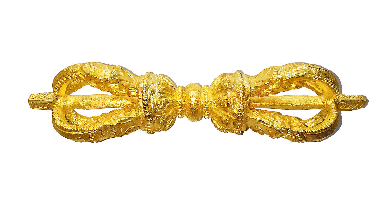 Bell & Dorje w/ Case, 5 prong 6" (light color bell)