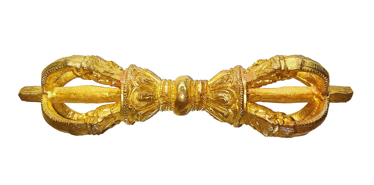 Bell & Dorje w/ Case, 5 prong 7" (dark color bell)