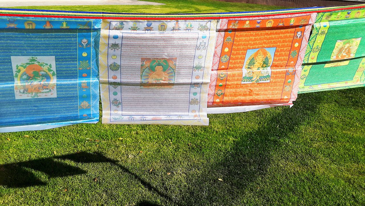Multi Deity Prayer Flag, 10"x14"