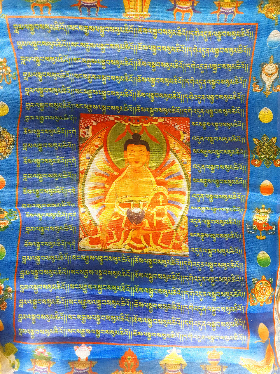 Multi Deity Prayer Flag, 10"x14"