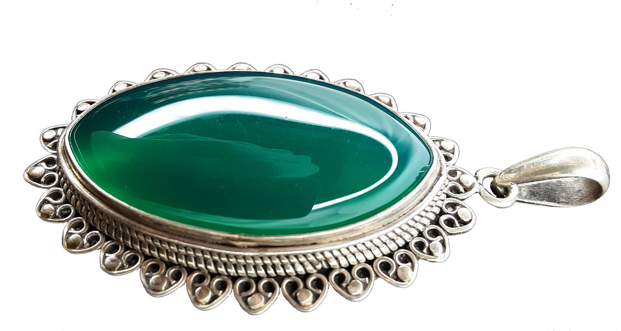 Green Oval Pendant