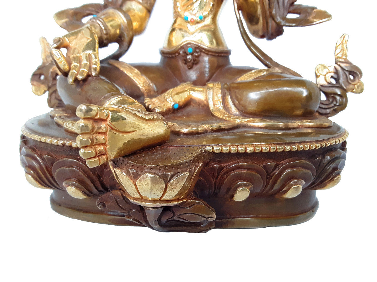 Green Tara Statue, 8.25"