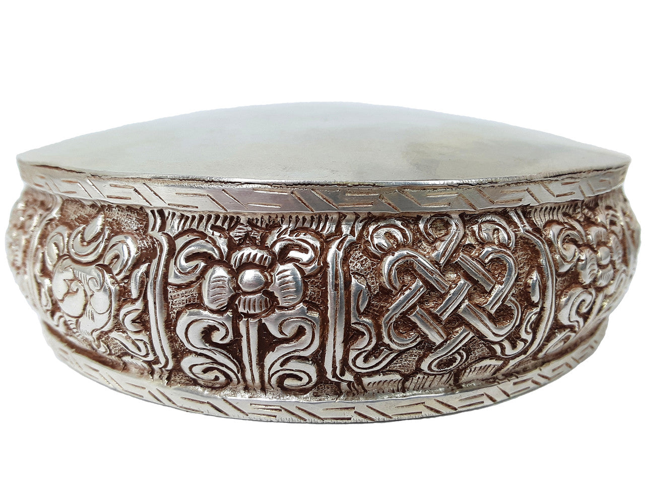 Silver-Plated Mandala Set, 4.5"