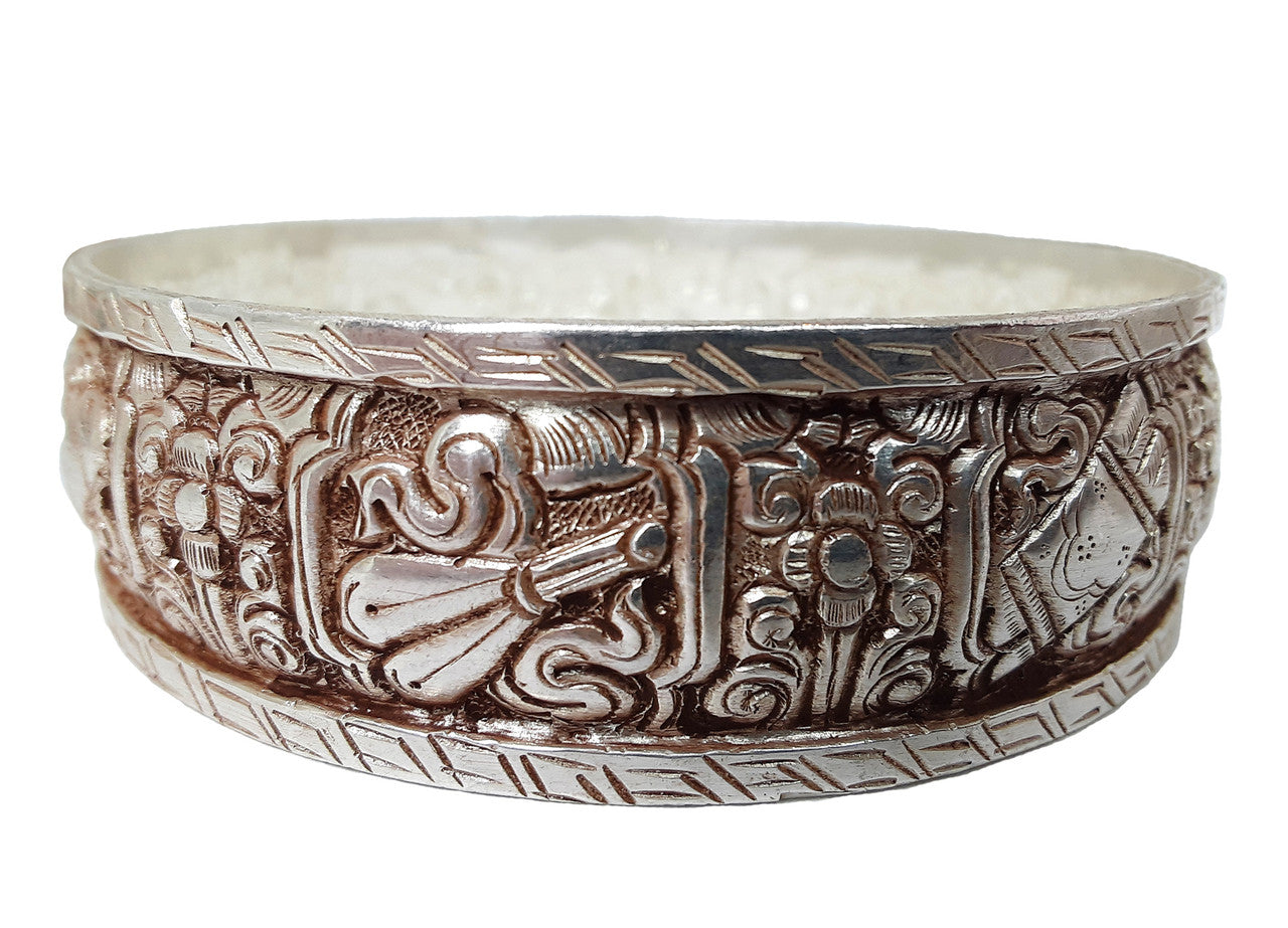 Silver-Plated Mandala Set, 4.5"
