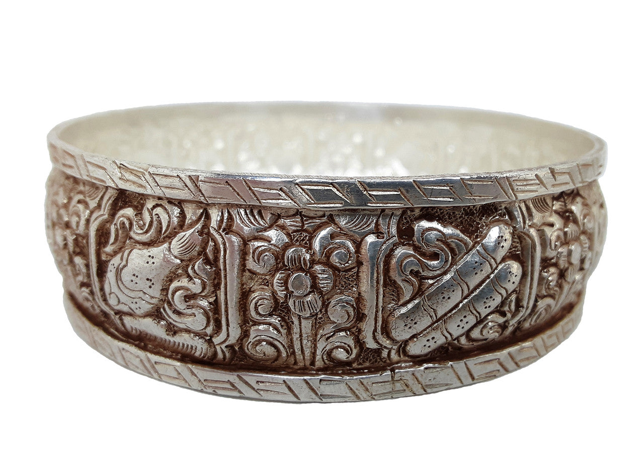 Silver-Plated Mandala Set, 4.5"
