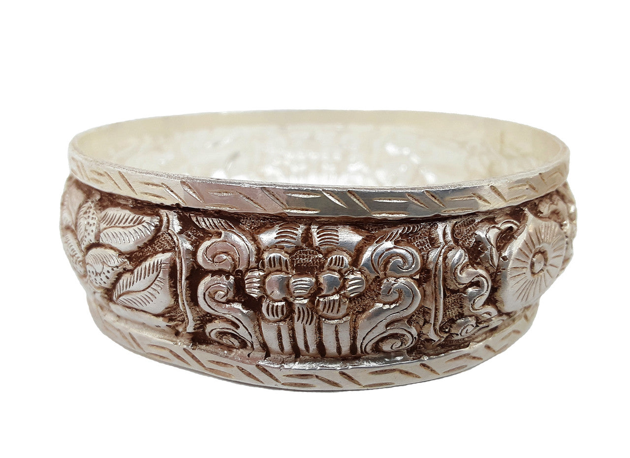 Silver-Plated Mandala Set, 4.5"